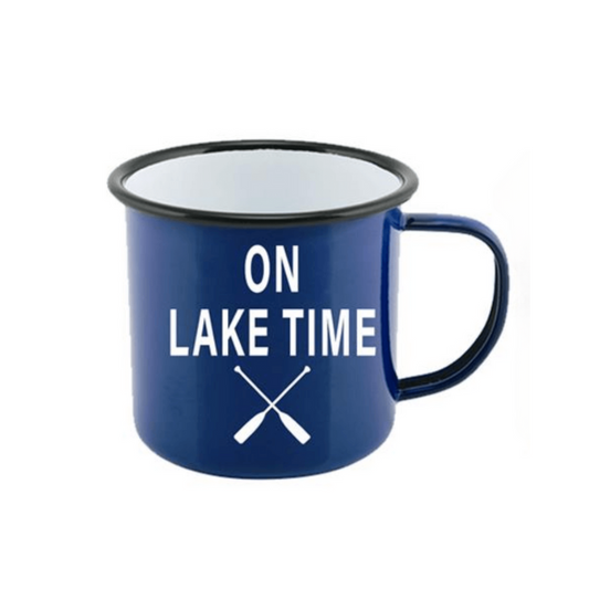 Lake Time Enamel Mug