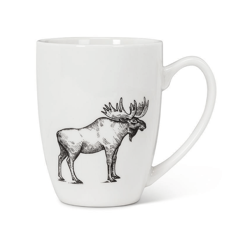 Pen & Ink Moose Mug