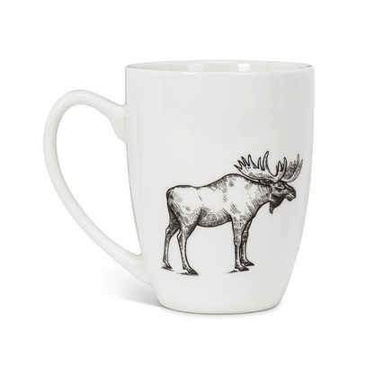 Pen & Ink Moose Mug