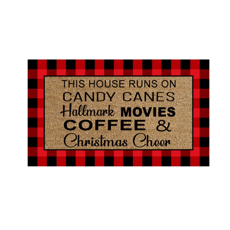 Runs On Cheer Doormat