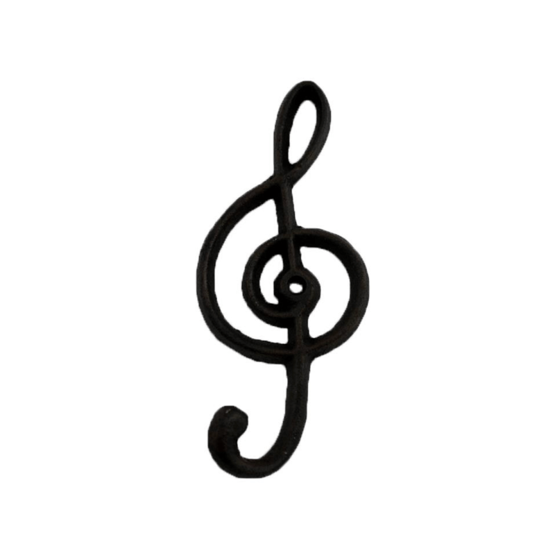 Treble Clef Hook Cast Iron