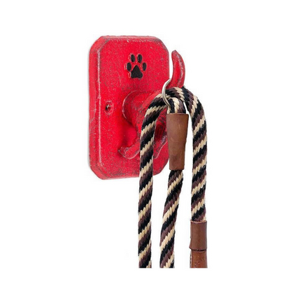 Dog Tail Leash Hook Red