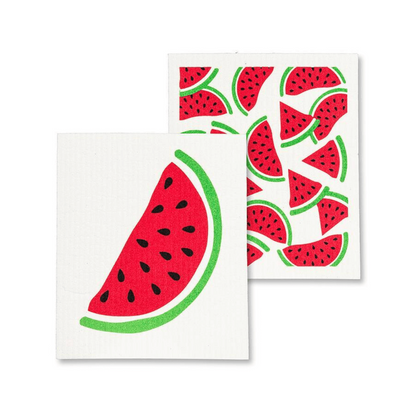 Watermelon Dishcloths. Set of 2.