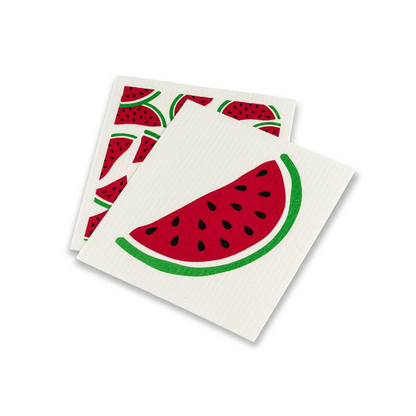 Watermelon Dishcloths. Set of 2.