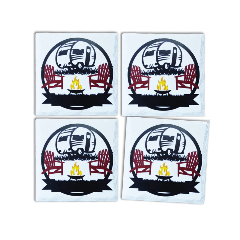 Camping Scene Coasters