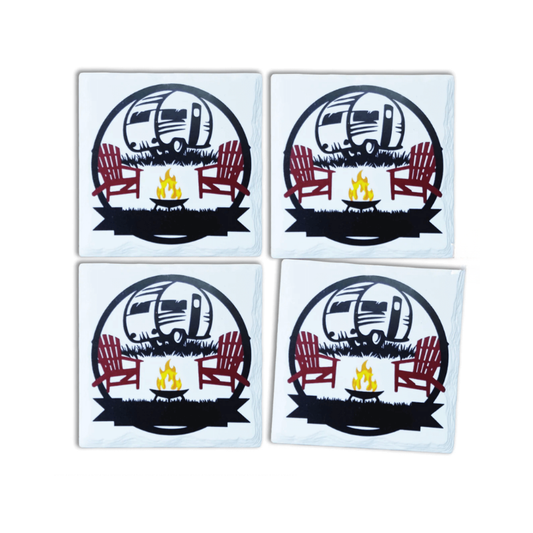 Camping Scene Coasters