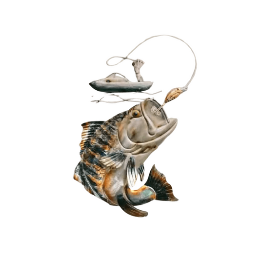 Fishing Metal Wall Décor