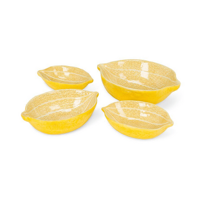 Lemon Nesting Bowls. Set of 4.