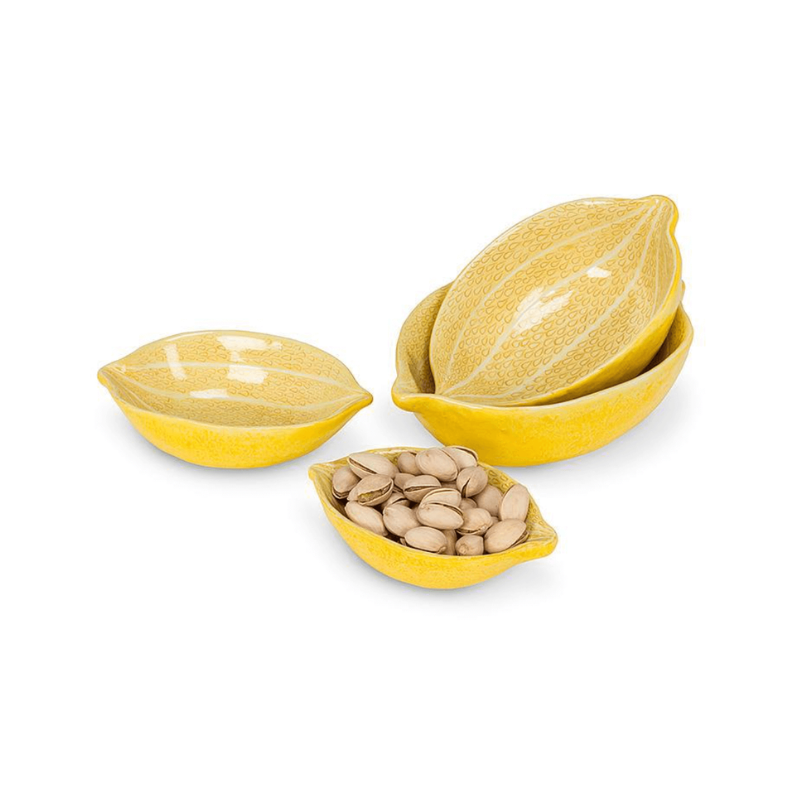 Lemon Nesting Bowls. Set of 4.