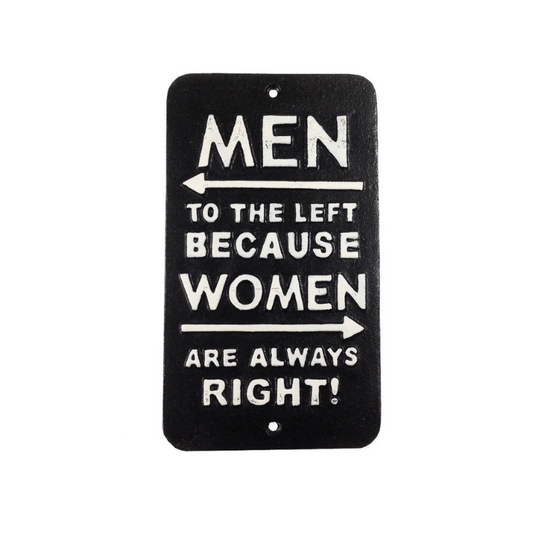 Men Left Sign