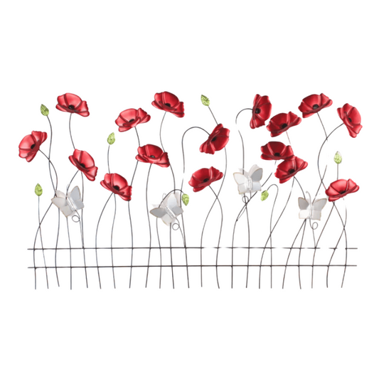 Poppy & Butterfly Wall Garden Sign (more coming soon.)