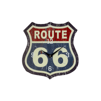 Route 66 Wall Clock (Rustic) (more arriving soon.)