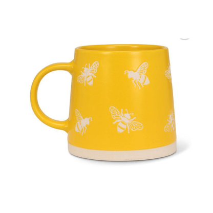 Bees & Beehive Yellow Mug